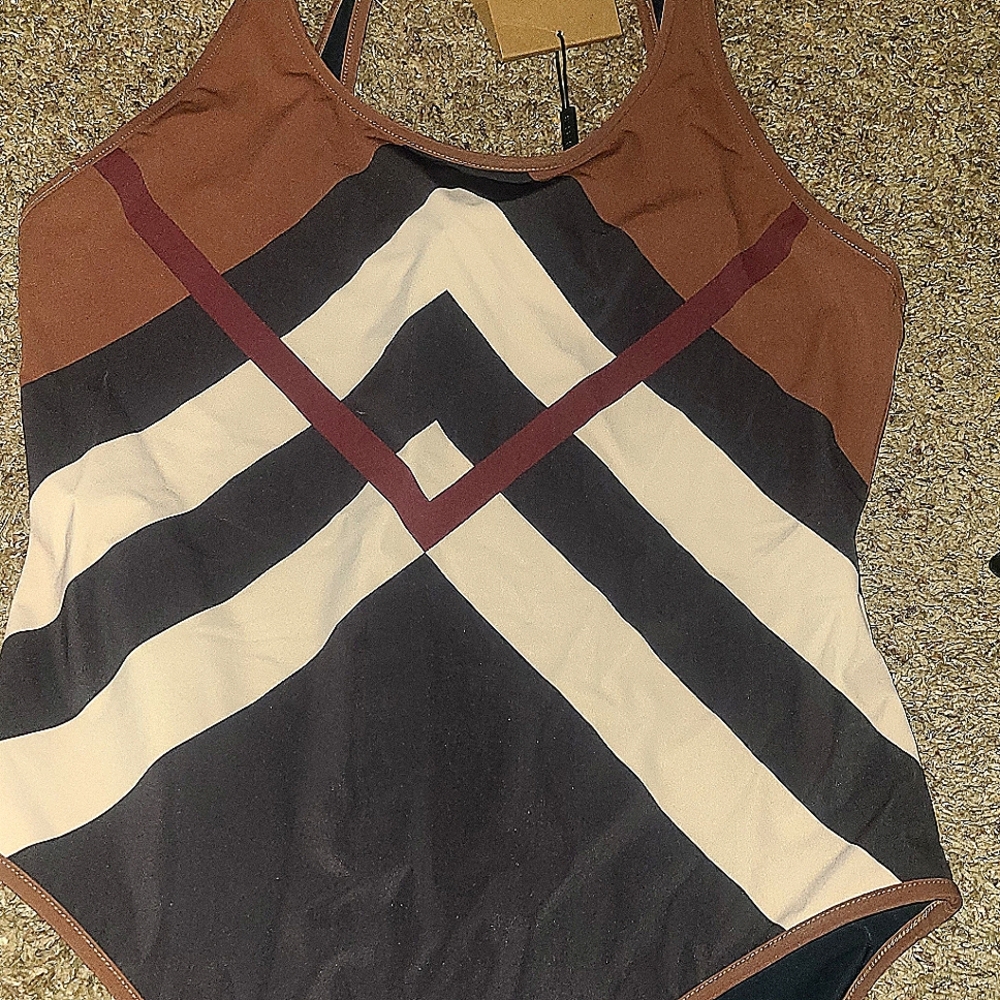 Burberry swim suit women's medium - large